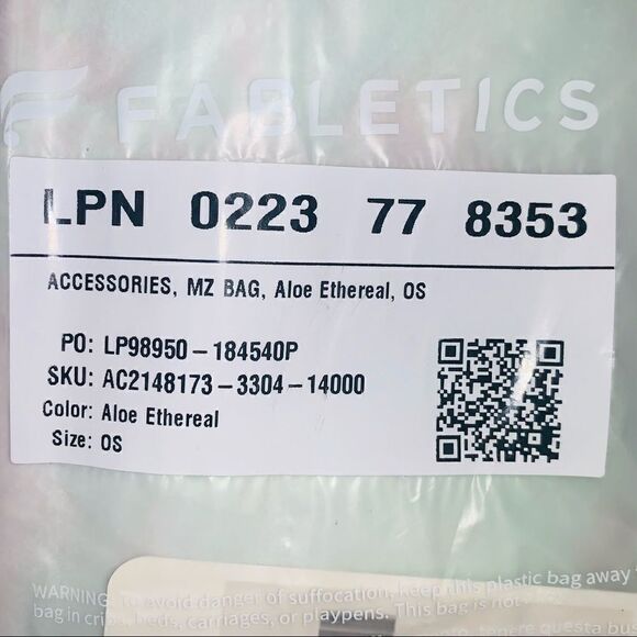 Fabletics MZ Mini Shoulder Bag Aloe Ethereal Tie-Dye Print Adjustable Strap - Picture 6 of 16